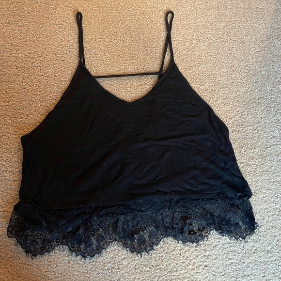 Emma & Sam Tops - Knit Lace Trim Tank